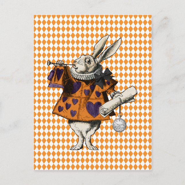 Vintage Halloween-Alice im Wunderland Postkarte (Vorderseite)