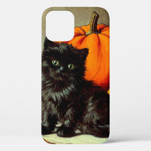 Vintage Halloween Black Cat und Pumpkins Case-Mate iPhone Hülle