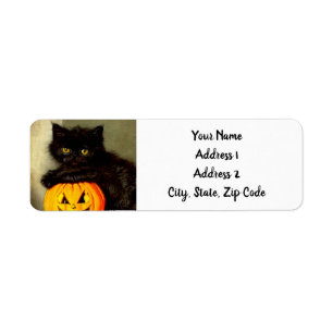 Vintage Halloween Cat and Jack-o’-Laterne