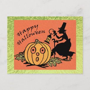 Vintage-Halloween-Design-Postkarte Postkarte