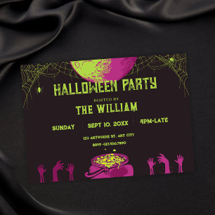 Vintage Halloween Einladung