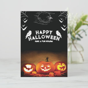 Vintage Halloween-Einladung, Halloween-Party Einladung