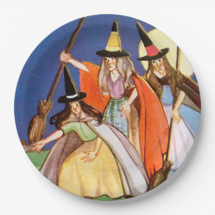 Vintage Halloween-Feiertage Pappteller