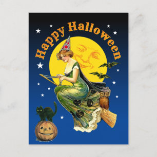 Vintage Halloween Feiertagspostkarte