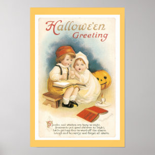 Vintage Halloween Fine Print Poster
