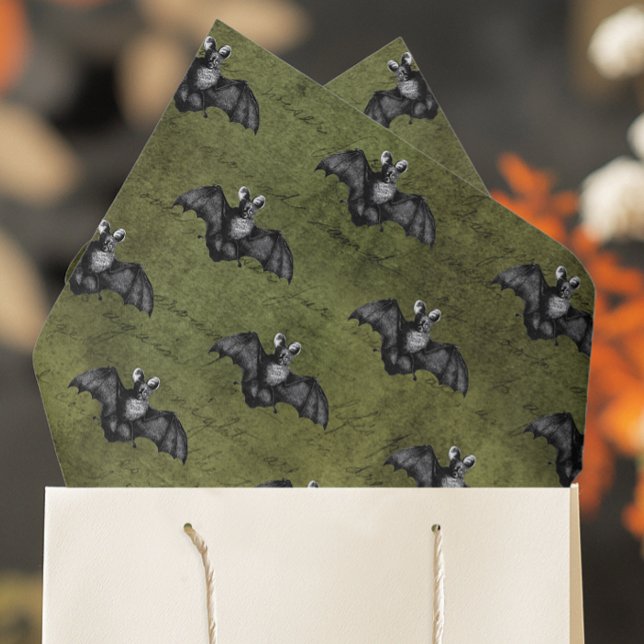 Vintage Halloween-Fledermäuse Seidenpapier (Vintage Spooky Tissue Paper for Halloween Gifts and Crafts)