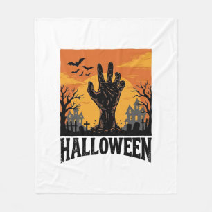 Vintage-Halloween-Friedhofs-Zombie-Hand-Shirt-Desi Fleecedecke