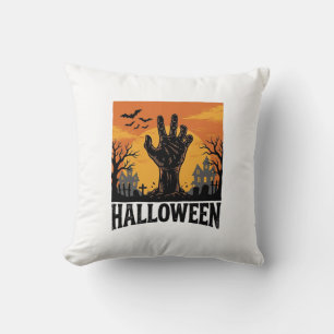 Vintage-Halloween-Friedhofs-Zombie-Hand-Shirt-Desi Kissen