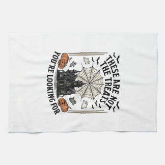 Vintage-Halloween-Geist-Treats-Shirt-Design_1 Geschirrtuch