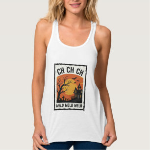 Vintage-Halloween-Gespensterbaum-Silhouette-Shirt Tank Top