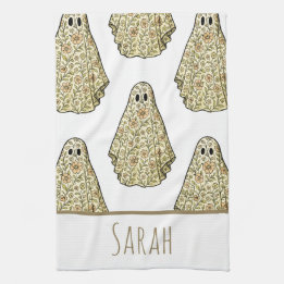 Vintage Halloween-Ghost-Hand Geschirrtuch