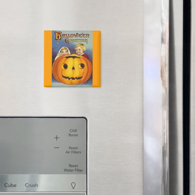 Vintage Halloween Greetings Magnet (In Situ (Kühlschrank))