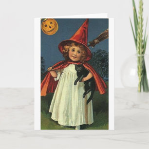Vintage Halloween-Gruß-Karte Karte