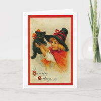 Vintage Halloween-Gruß-Karte