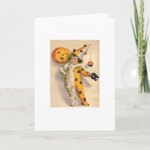 Vintage Halloween-Gruß-Karte Karte