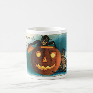 Vintage Halloween-Gruß-Karten-Klassiker-Plakate Kaffeetasse