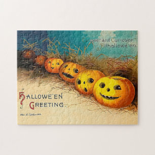 Vintage Halloween-Grüße Reihe von Jack O' Lanter