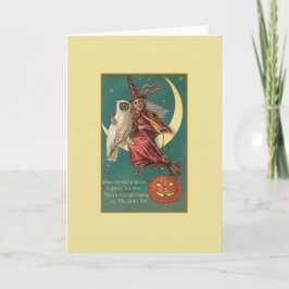 Vintage Halloween-Grußkarte Karte