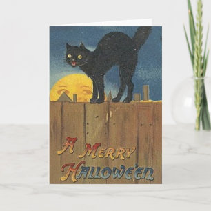 Vintage Halloween-Grußkarte Karte