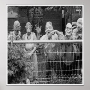 Vintage Halloween Grußkarten Klassische Poster