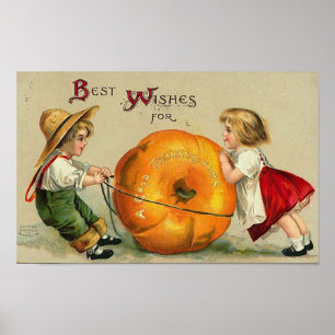 Vintage Halloween Grußkarten Klassische Poster