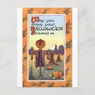 Vintage Halloween Grußkarten Klassische Poster Postkarte