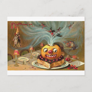 Vintage Halloween Grußkarten Klassische Poster Postkarte