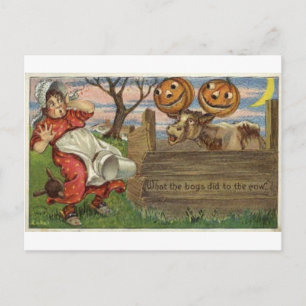 Vintage Halloween Grußkarten Klassische Poster Postkarte