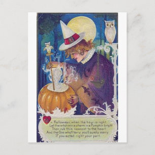 Vintage Halloween Grußkarten Klassische Poster Postkarte