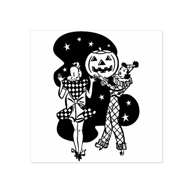 Vintage Halloween Halloween-Party Kautschuk Briefm Gummistempel (Prägung)