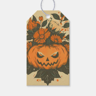 Vintage/Halloween/Herbst/Kürbis Geschenkanhänger