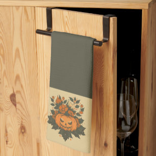 Vintage/Halloween/Herbst/Kürbis Geschirrtuch