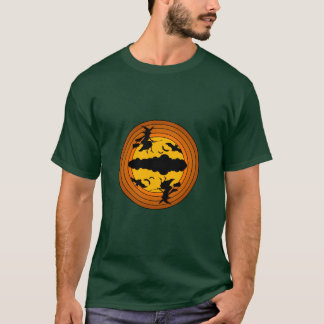 Vintage-Halloween-Hexe retro T-Shirt