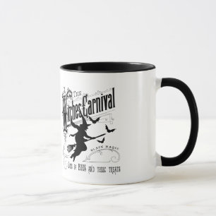 Vintage Halloween-Hexe Tasse