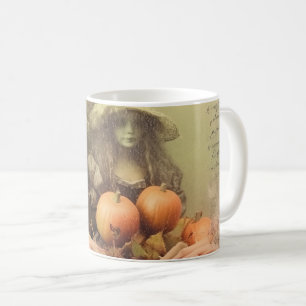 Vintage Halloween-Hexerei (1) Kaffeetasse