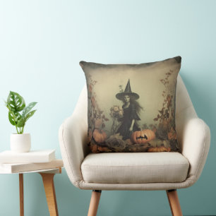 Vintage Halloween-Hexerei (3) Kissen