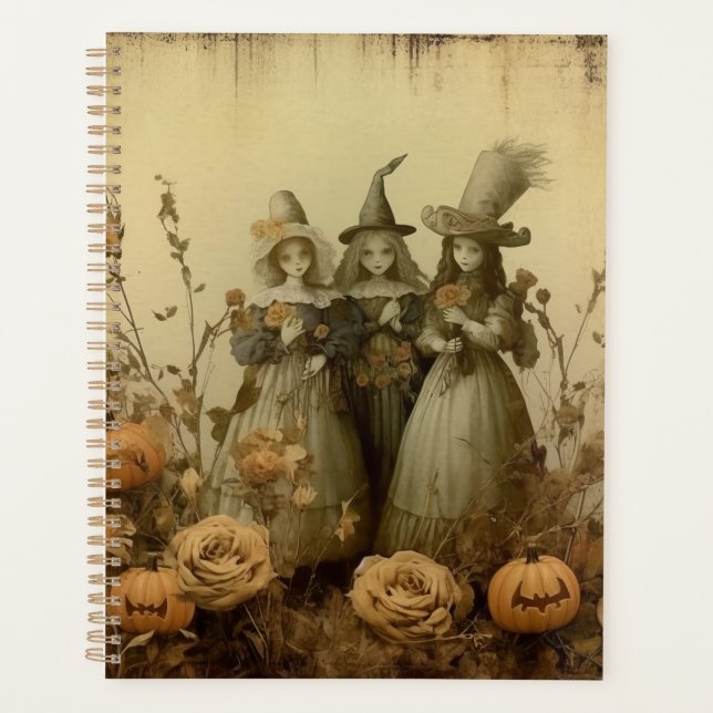 Vintage Halloween-Hexerei (5) Planer (Vorderseite)