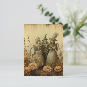 Vintage Halloween-Hexerei (5) Postkarte