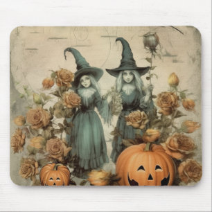 Vintage Halloween-Hexerei (6) Mousepad