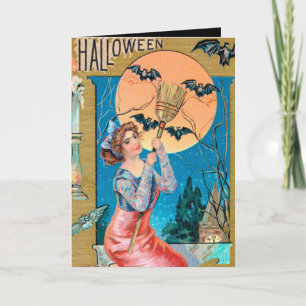 Vintage Halloween Holiday ajouter la carte de mess
