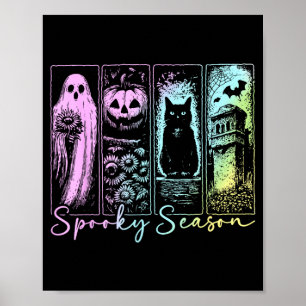 Vintage-Halloween-Horror-Gruselige Jahreszeit Poster