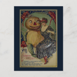 Vintage Halloween-Illustration Postkarte
