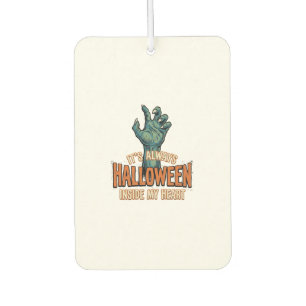 Vintage-Halloween-Inside-My-Heart-Monster-Hand-Des Autolufterfrischer