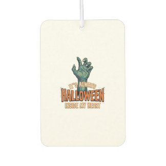 Vintage-Halloween-Inside-My-Heart-Monster-Hand-Des Autolufterfrischer