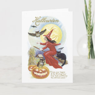 Vintage Halloween-Karte Karte