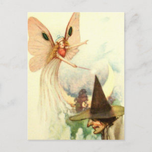 Vintage Halloween-Karte Postkarte