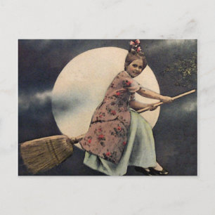 Vintage Halloween-Karte Postkarte