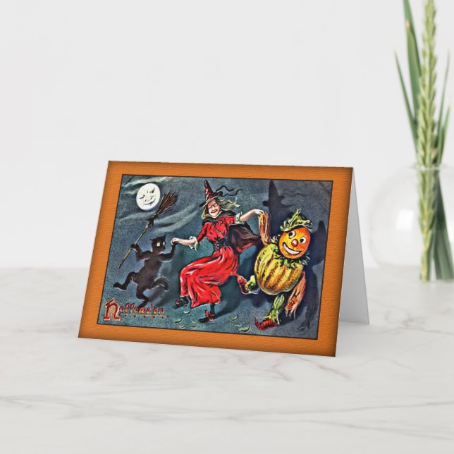 VINTAGE HALLOWEEN-KARTE, RAPHAEL-Biese c.1900 Karte (Vorderseite)