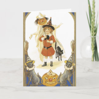 Vintage Halloween-Karten Karte