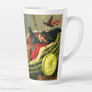 Vintage Halloween-Katzenjacke Milchtasse